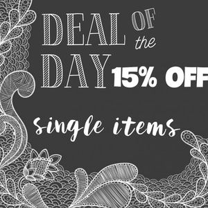 DEAL OF THE DAY - 15% OFF Single Items!